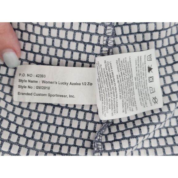 Nike Dri-FIT 1/2 Zip Pullover Women's L Illinois I Logo Blue Gray EUC - Picture 7 of 7